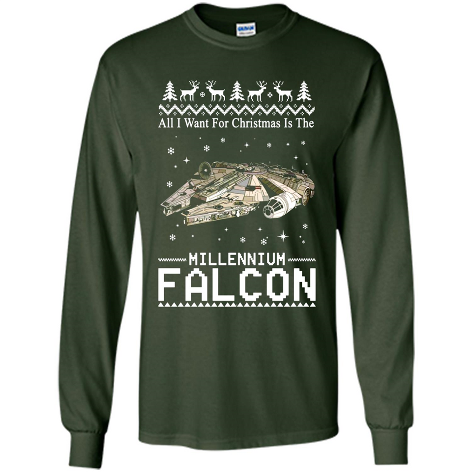 All I Want For Christmas Is The Millennium Falcon ugly PINGPONG