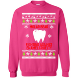 Molar bear fighting against enamel cruelty Christmas - Sweatshirt
