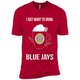 I Just Want To Drink Hot Chocolate & Watch Toronto Blue Jays Ugly Christmas Sweater PINGPONG