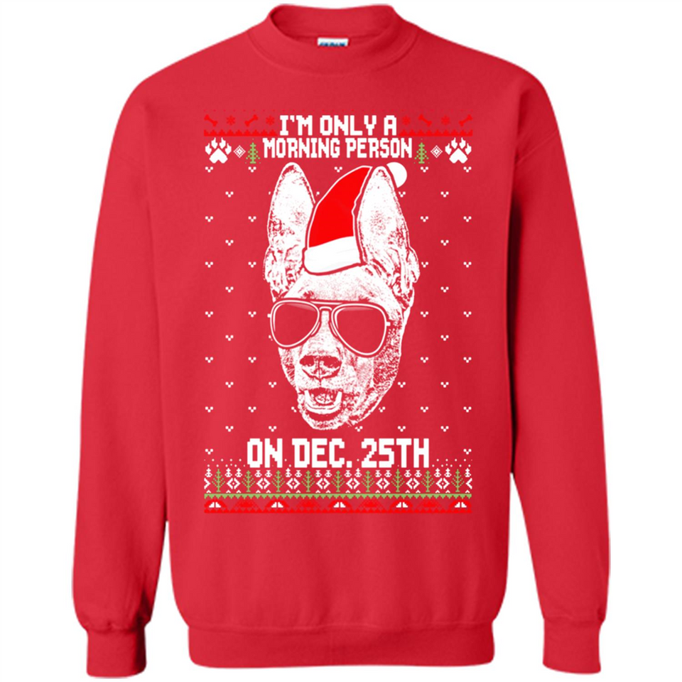 Morning Person Pharaoh Hound Funny Xmas - Sweatshirt