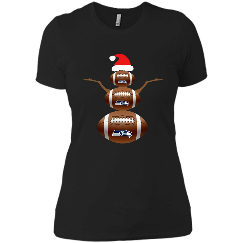 Seattle Seahawks NFL Dabbing Snowman Xmas