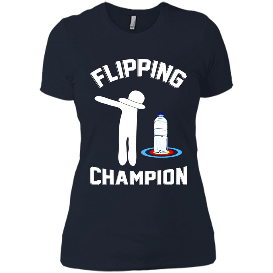 Water Bottle Flipping Tshirt Dabbing Flipping Champion - Ladies' Boyfriend T-Shirt