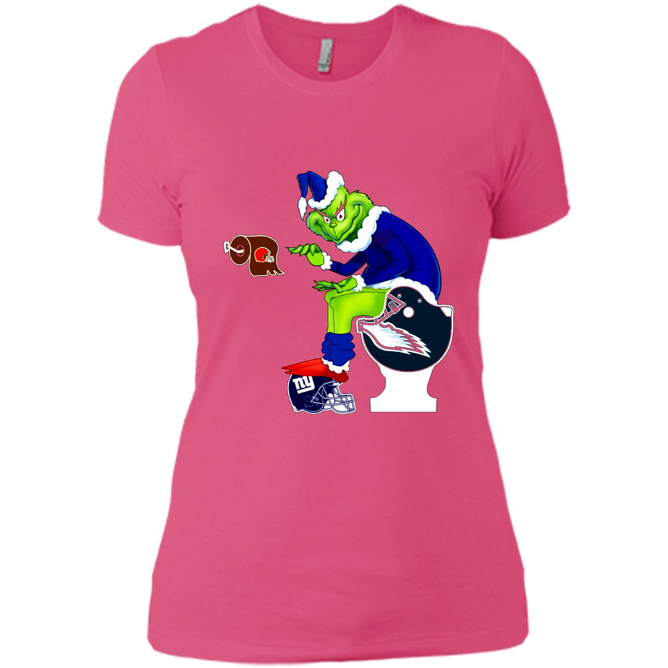 New York Giants Toilet Grinch Santa Claus Football Fan PINGPONG