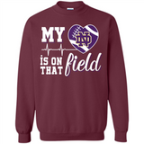 Notre Dame Fighting Irish Football My Heart is on that Field - Sweatshirt
