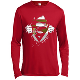 Utah Jazz And Superman Fans - Canvas Long Sleeve T-Shirt