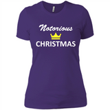 Notorious Christmas - Funny Ls - Ladies' Boyfriend T-Shirt