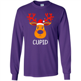 Cupid Santa Claus Funny Xmas Holiday T-Shirt - Long Sleeve T-Shirt