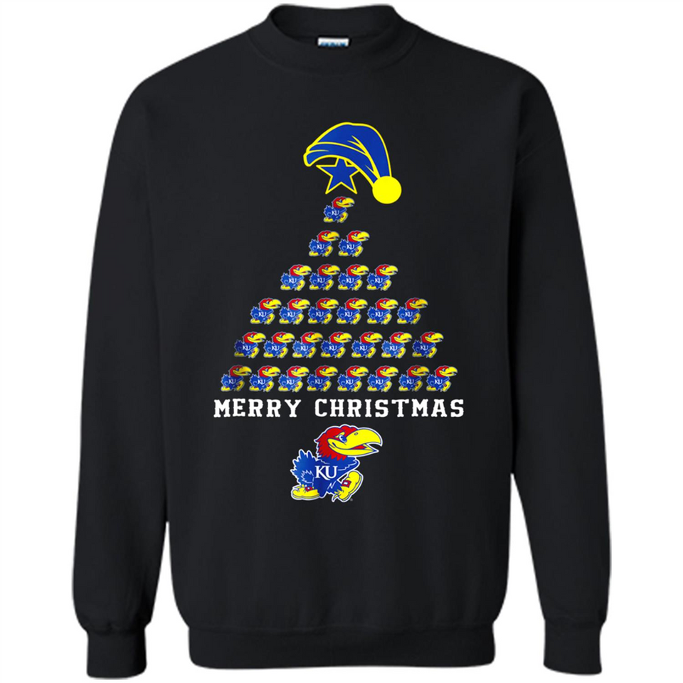Perfect Kansas Jayhawks Christmas Tree PINGPONG