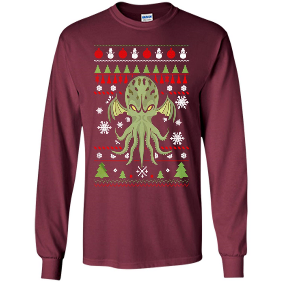 Octopus Ugly Sweater Christmas - Long Sleeve T-Shirt
