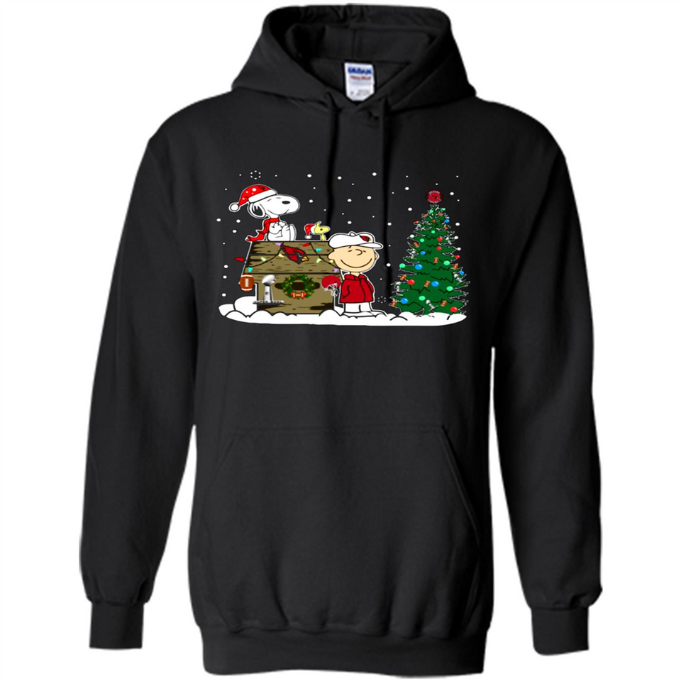Arizona Cardinals Snoopy The Peanuts Movie Christmas Football Super Bowl pingpong - Hoodie
