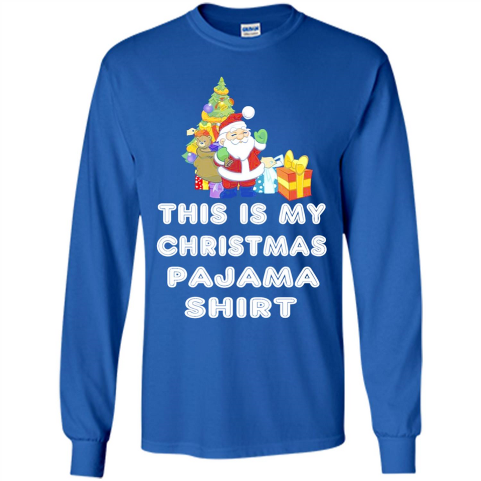 This is My Christmas Pajama Shirt - Santa Bear Tree Gift Tee