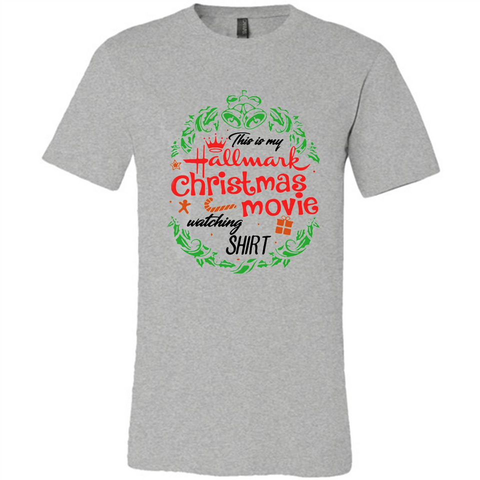 This is My Hallmark-Christmas Movies Watching Sporty T-Shirt - Canvas Unisex T-Shirt