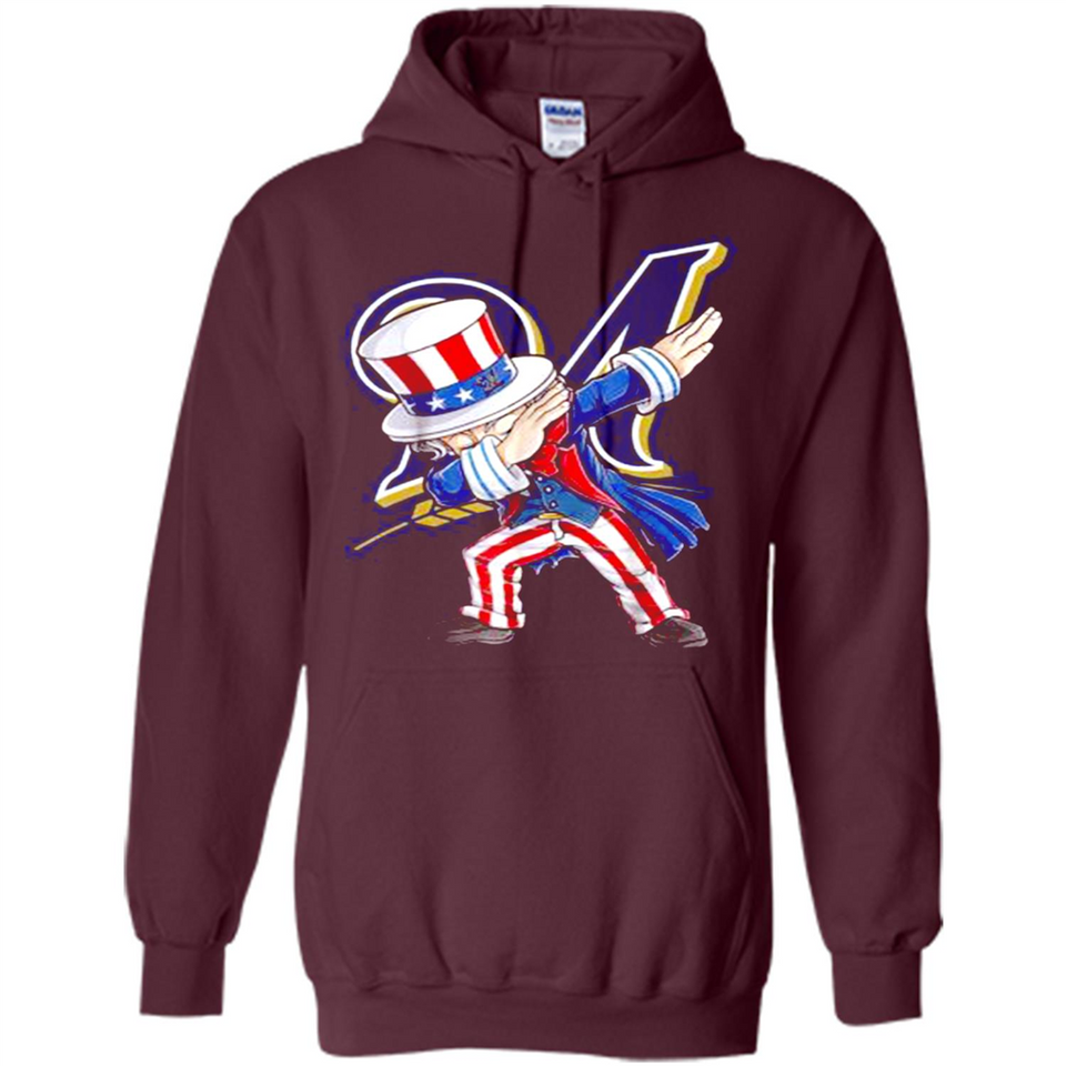 MLB MILWAUKEE BREWERS UNCLE SAM DABBING INDEPENDENCE DAY