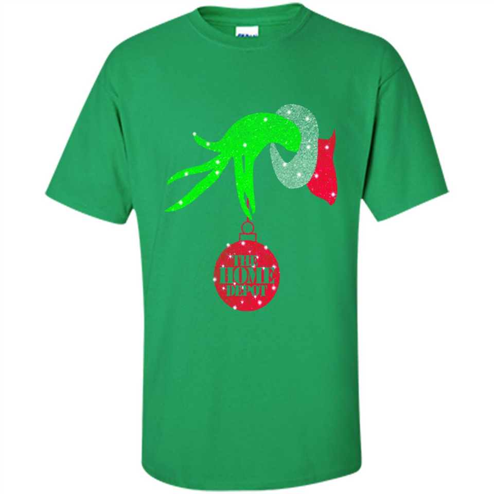 Grinch hand holding HomeDepot Glitter Christmas PING PONG