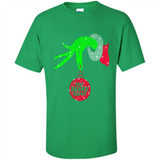 Grinch hand holding HomeDepot Glitter Christmas PING PONG