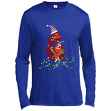 Christmas Lights Sloth Long Sleeve Santa Sloth - Canvas Long Sleeve T-Shirt