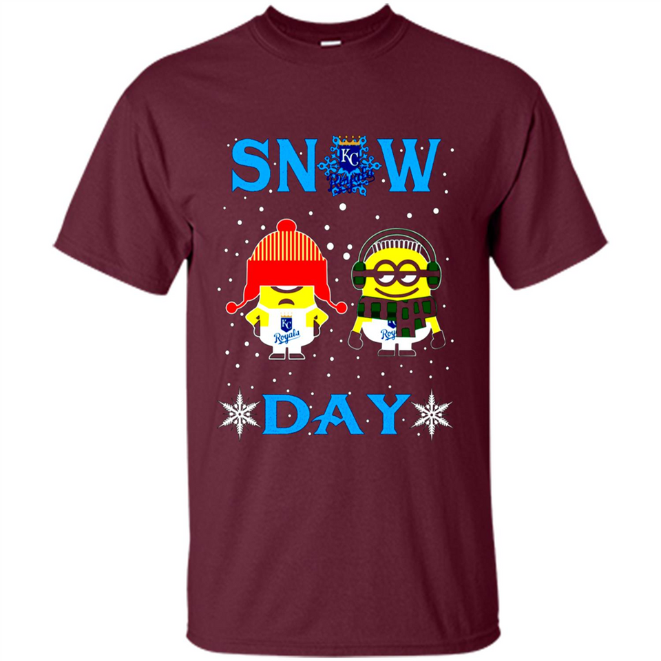 Snow Day Shirt For Kansas City Royals Vs Minion Fans pingpong