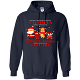 Never Underestimate A January Woman Watches Hallmark Movies Sweatshirt PINGPONG