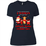 Never Underestimate A February Woman Watches Hallmark Movies Sweatshirt PINGPONG