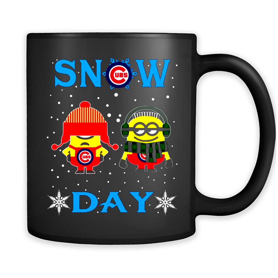 Snow Day Shirt For Chicago Cubs Vs Minion Fans pingpong