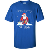 Funny Christmas Nurse Shirt, Santa_s Favorite Nurse - Shirt