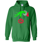 Grinch hand holding HomeDepot Glitter Christmas PING PONG