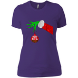 GRINCH HAND HOLDING CHRISTMAS ORNAMENT - DON'T BE A GRINCH PINGPONG