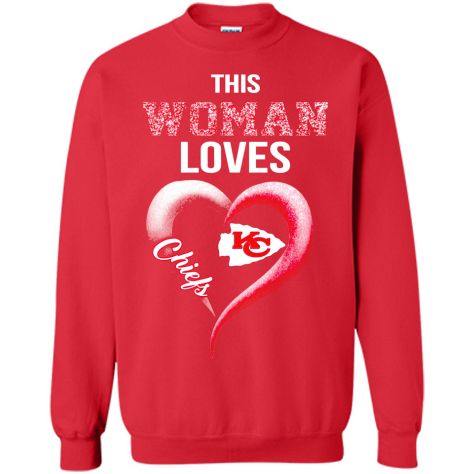 This Woman love Chiefs NFL football team - Sweatshirt