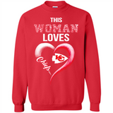 This Woman love Chiefs NFL football team - Sweatshirt