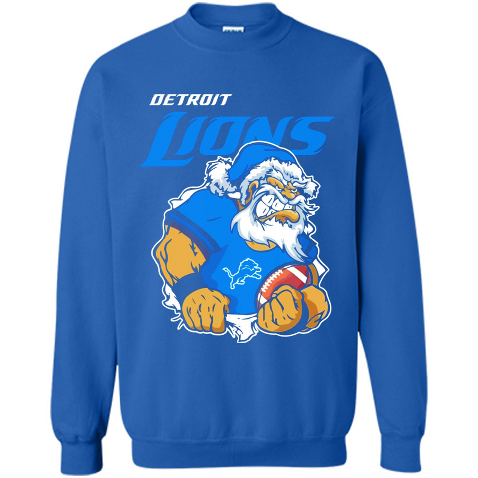 Grumpy Santa Claus Detroit Lions Football Team PINGPONG