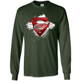 Detroit Red Wings And Superman Fans - Long Sleeve T-Shirt