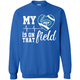 New York Jets Football My Heart is on that Field - Sweatshirt