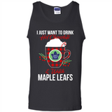 I Just Want To Drink Hot Chocolate & Watch Toronto Maple Leafs Ugly Christmas Sweater PINGPONG