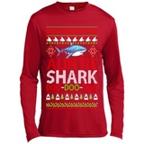 Auntie shark Doo Doo Doo Christmas - Canvas Long Sleeve T-Shirt