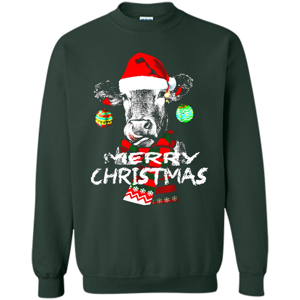 Fabulous Mooey christmas Heifers Cow Christmas lights - Sweatshirt