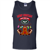 New York Jets NFL Reindeer Funny Merry Christmas And Happy New Year