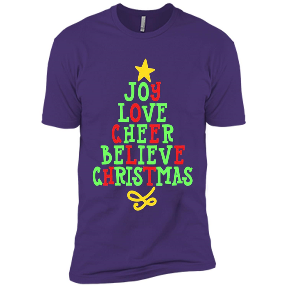Joy Love Cheer Believe Christmas Tree