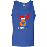Comet Santa Claus Funny Xmas Holiday T-Shirt - Tank Top