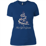New York Giants NFL Football Team Logo Christmas Tree T-Shirt - Ladies' Boyfriend T-Shirt