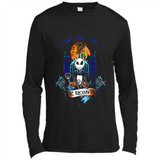 Chicago Blackhawks Halloween The Nightmare Before Christmas - Canvas Long Sleeve T-Shirt