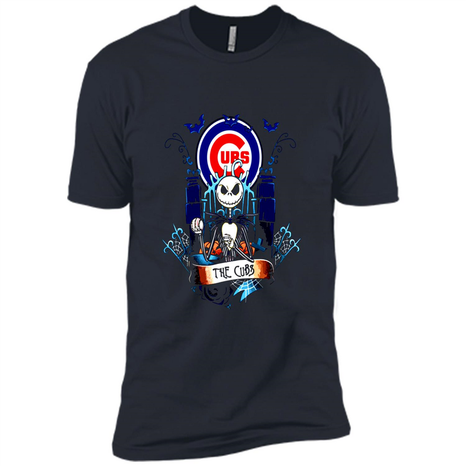 Chicago Cubs Halloween The Nightmare Before Christmas - Premium Short Sleeve T-Shirt