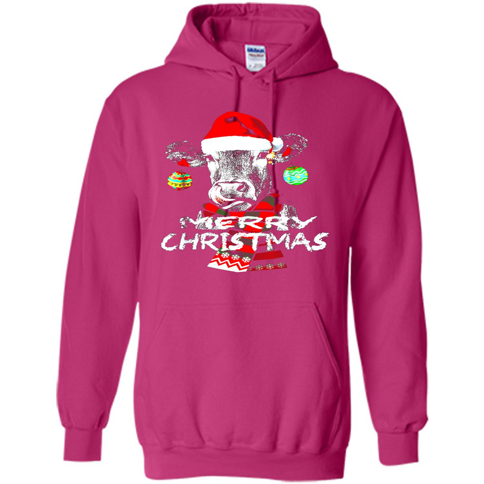 Fabulous Mooey christmas Heifers Cow Christmas lights - Hoodie