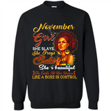 November Girl She Slays She Prays Beautiful Birthday PINGPONG