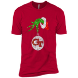 Fantastic Georgia Tech Yellow Jackets Glitter Grinch Monogram Ornament Christmas - Premium Short Sleeve T-Shirt