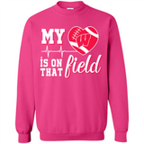 Wisconsin Badgers Football My Heart is on that Field - Sweatshirt