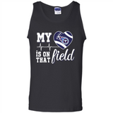 Tennessee Titans Football My Heart is on that Field - Tank Top