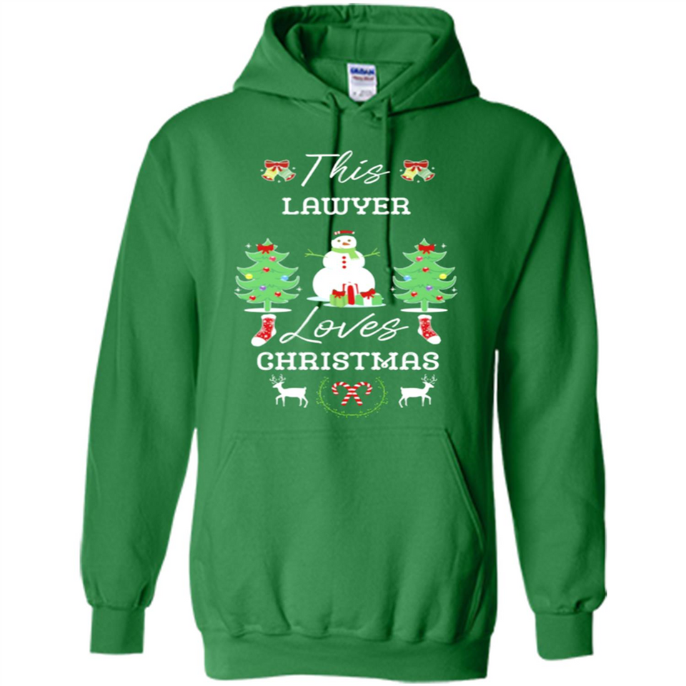 This Lawyer Loves Christmas Tree Shirt with Snowman