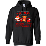 Never Underestimate A September Woman Watches Hallmark Movies Sweatshirt PINGPONG