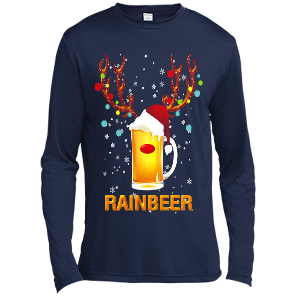 Rainbeer Funny Reindeer Beer Lover