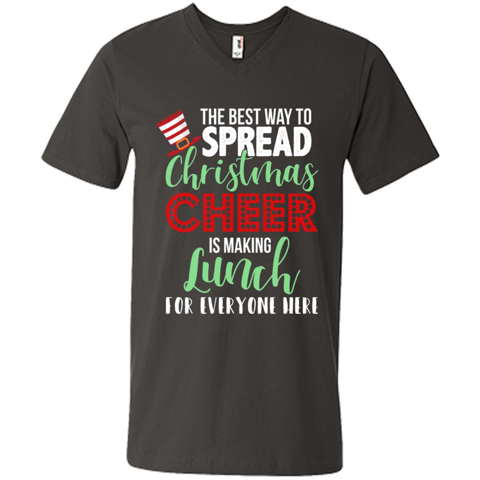 Spread Christmas Cheer Lunch Family Xmas Gift Ls - Men's V-Neck